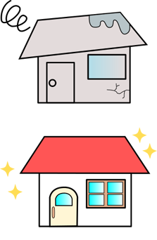 寿命が来ているので、全面的に改修しましょう